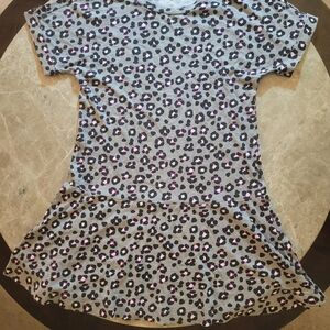 Kate Spade Gray Leopard Print Dress, Size Small